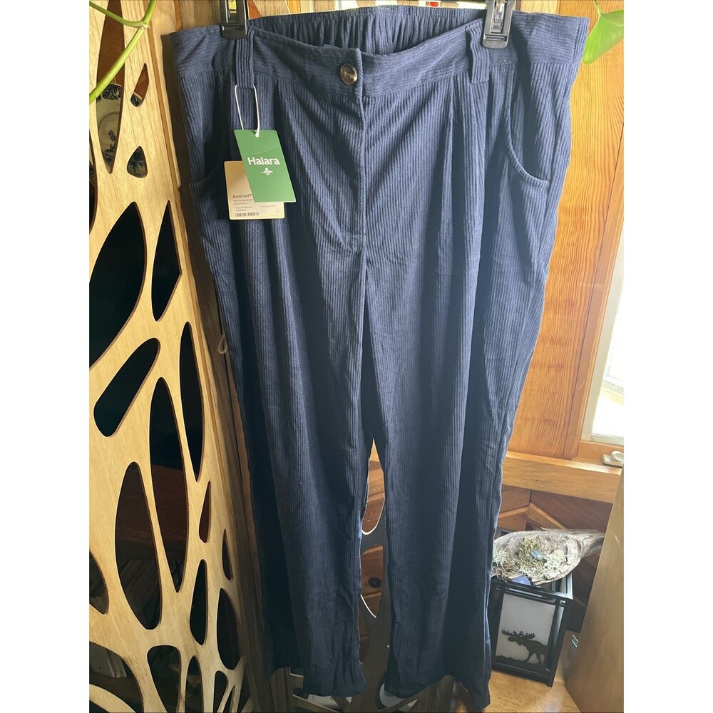 Halara AuraCord Cloud Pants Blue XL Corduroy NWT